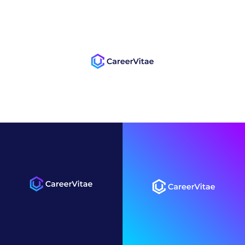 Logo for new tech platform showcasing dynamic CVs Design by VolfoxDesign