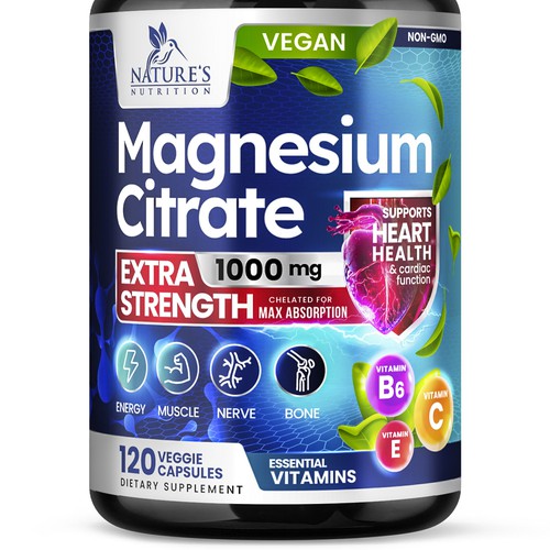 Premium Magnesium Citrate Design needed for Nature's Nutrition Design by Davi Giolo ★