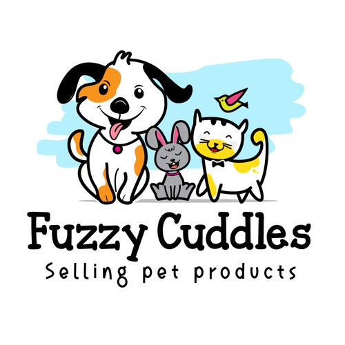 Fuzzy Cuddles Pets Logo Design by sikandar@99