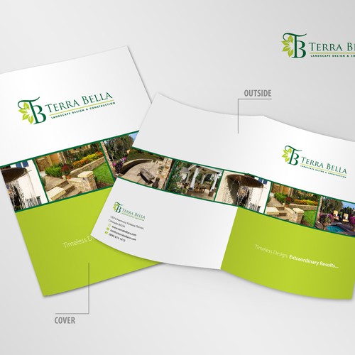 Create an upscale brochure for Terra Bella Landscape Architecture Design by vsardju