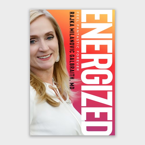 Design a New York Times Bestseller E-book and book cover for my book: Energized Diseño de mr.red