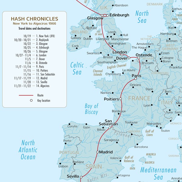 Map for history book