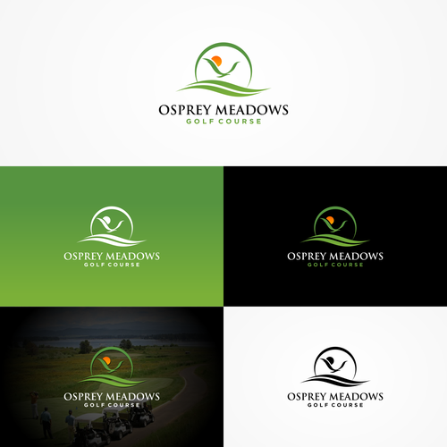 Golf Course Logo - Osprey Meadows Golf Course at Tamarack Design by Gatot Kaca™