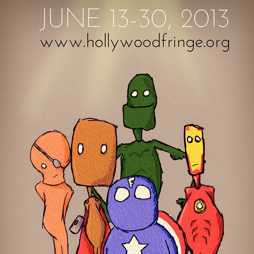 Original Illustration for the Cover of the The Hollywood Fringe Festival Guide Design by Pryority