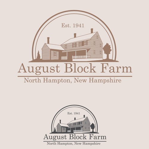 Create a vintage logo for a New England farm!!! Design by citra1988