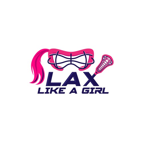 A classic yet fun logo for the fearless, confident, sporty, fun female lacrosse player Design by Jans...