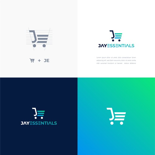 Strong E-Commerce Logo to appeal to all people and customers. Design by Efsa