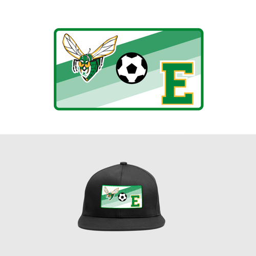 Edina High School Girls Soccer Hat Patch to be worn by team and supporters for the 2023 season.  Tea Design by PalenciaDesigns