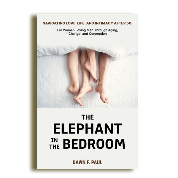 Bold, Empathetic Cover for a Transformational Book on Love, Aging, and Intimacy After 50