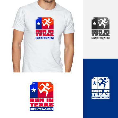 Design a cool Run in Texas logo to appeal to runners on road and trail, daytime and night Design by Web Hub Solution