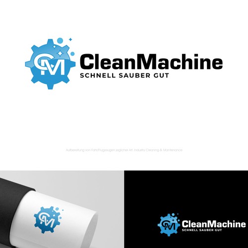 CleanMachine / Logo for Car and Plane Detailing Design by Dezineexpert⭐