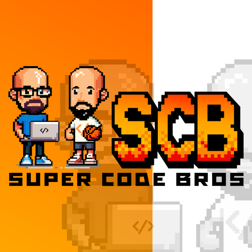 Pixel Art Logo for Super Code Bros Design by Zept'ID99™