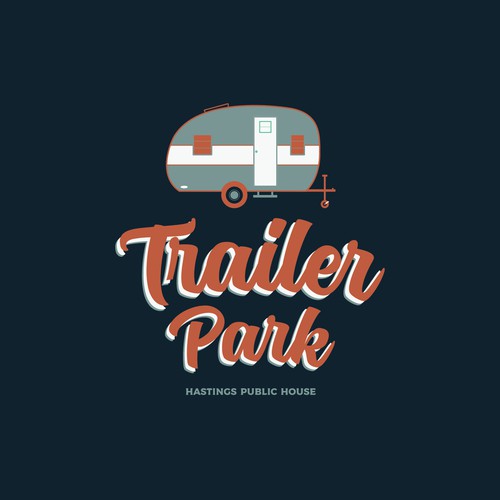 Retro Food Trailer logo needed😁 Design by dadidam