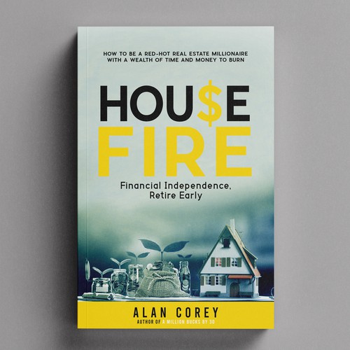 Eye-catching BOOK COVER with REAL ESTATE and EARLY RETIREMENT focus Design by H-Izz Design