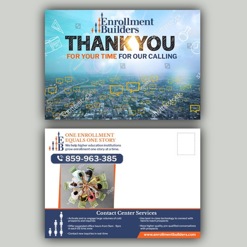 Design a thank you card for us to send to clients using our ad creative as inspiration Design von allMarv