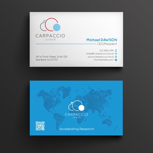 Give more muscle to research with graphic ID for CARPACCIO.cloud Design by kendhie