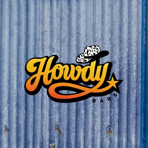 Howdy Logo for Fun Sign For Bar デザイン by Konstant1n™