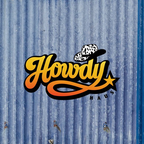 Howdy Logo for Fun Sign For Bar Design von Konstant1n™