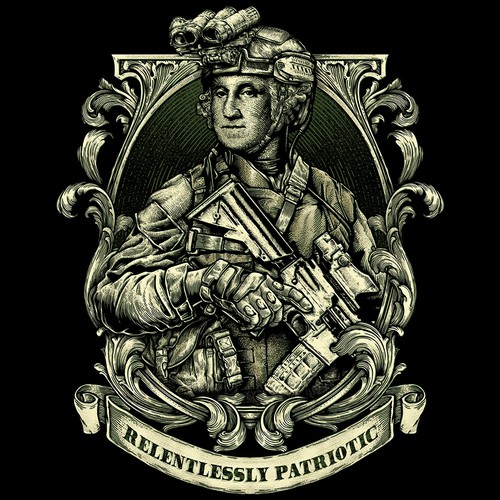 Tactical George Washington デザイン by INKSPITJUNKIE