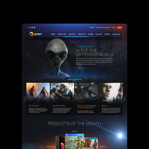 Spotnet website Design von boorykin