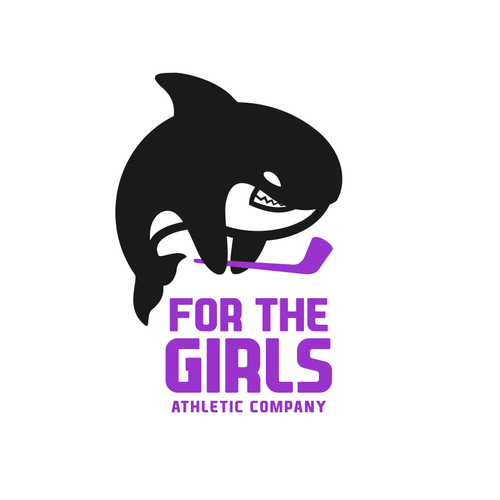 Design logo embodying the strength and power of young women athletes. Design by mac23line