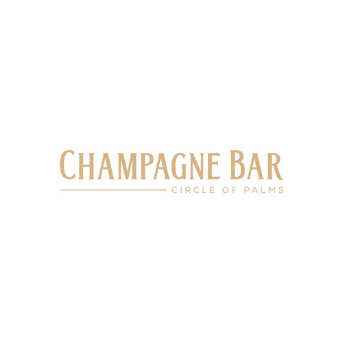 Luxury and modern Champagne Bar logo Design by subahman