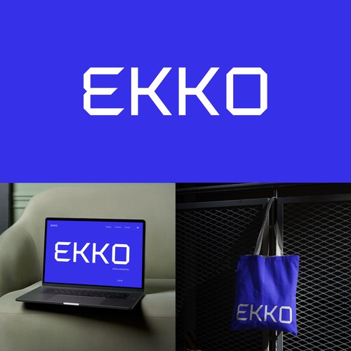 SIMPLE LOGO - ekko Letters then dm after Design by Grafikraft