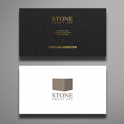 Design Business Card - Stone Craft di SahaSrabon