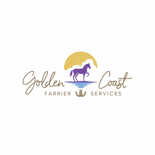 Golden Coast Farrier Services Design by tasa