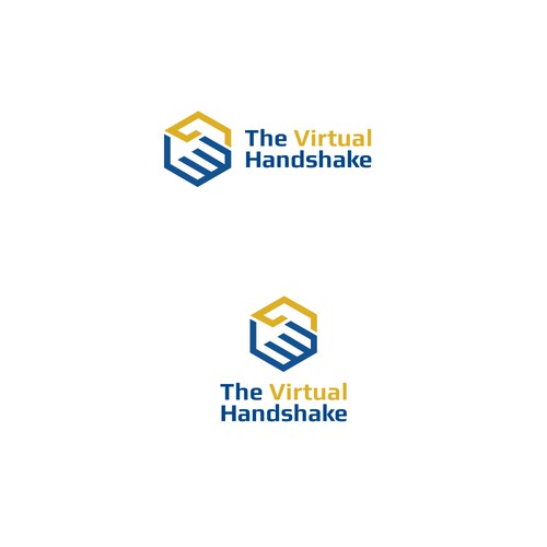 Modern logo - brand refresh for The Virtual Handshake Diseño de andreastan