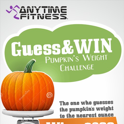 Guess The Pumpkin's Weight Challenge Signage contest