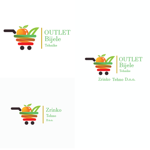 New logo for home appliances OUTLET store Diseño de AnikFolia
