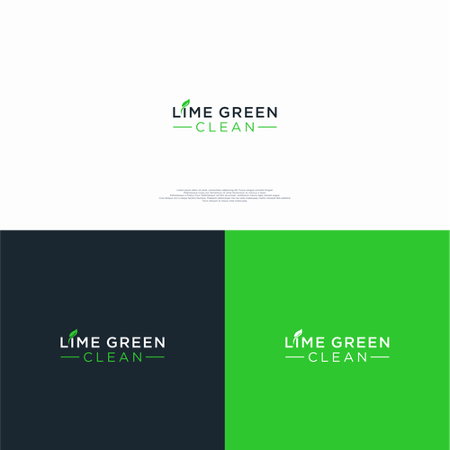 Lime Green Clean Logo and Branding Réalisé par may_moon