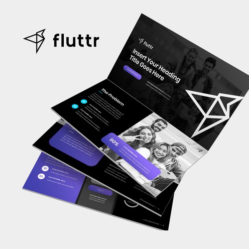 PPT Template needed for - Fluttr Gen-Z Platform Design by obicatlia