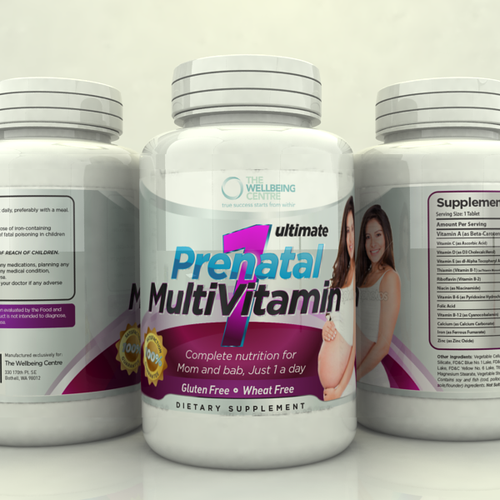Designs | Attention: Create a New Prenatal Multivitamin Brand Label and ...