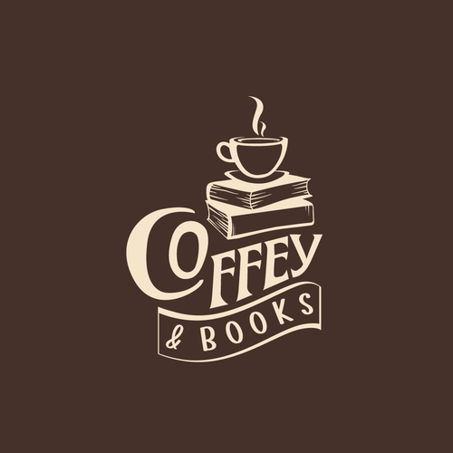 Coffee and Book Logo デザイン by Thsplt