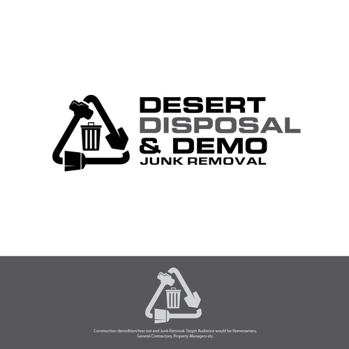 JUNK REMOVAL/DEMOLITION LOGO Design by pianpao