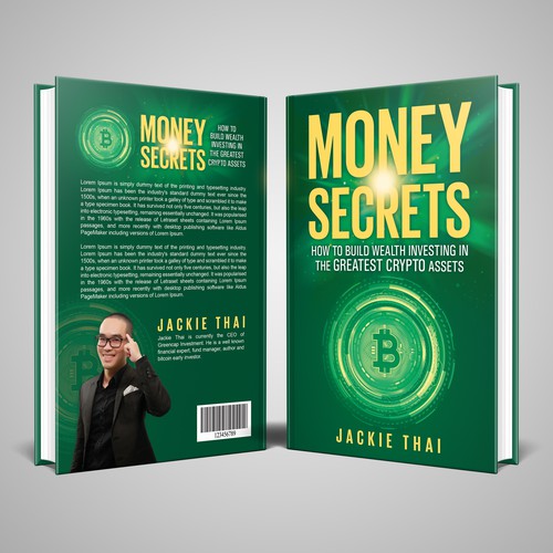 Book cover that attracts high networth individuals and business people to invest in bitcoin Design by 99edgeics (n@em)