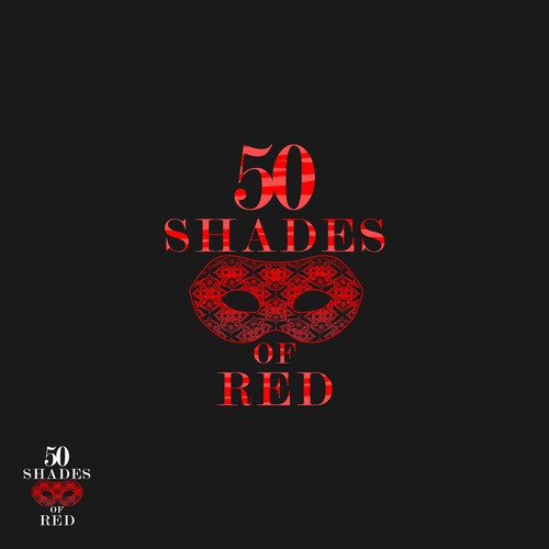 Logo for "50 Shades of Red" themed party Design by DesignBelle ☑