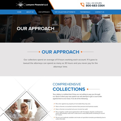 Debt Collection Website Design by idea@Dotcom