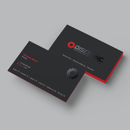 Business Card Design for Industrial Service Company Design by Hasanssin