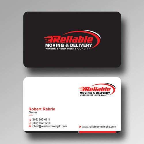 Business Card Design for Moving Company Design réalisé par Create_Point