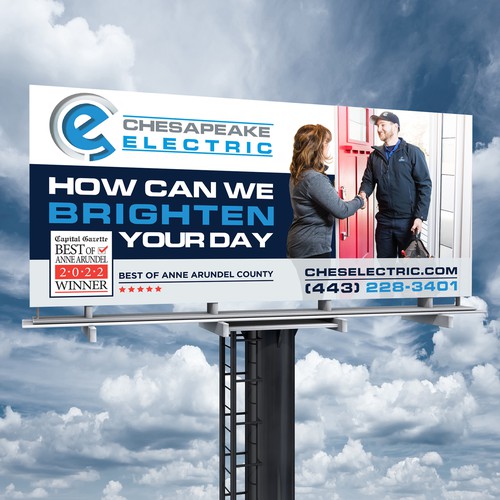 Chesapeake Electric Billboard Design by Brainovative