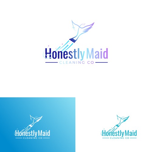 Create a modern, unique logo for a premium home cleaning company. Design by websmartusa