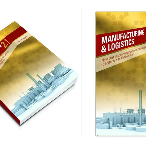 Book Cover for a book relating to future directions for manufacturing and logistics  Diseño de MichelleDesign