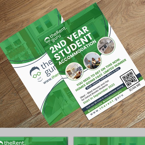 A5 Student Accommodation Flyer Design by PAPRI802030