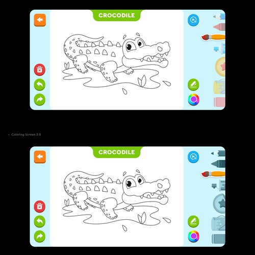 Design a cool and cute coloring app for kids!-ontwerp door svedesign