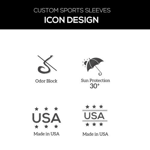 Create Fabric Technology Icons for Custom Sports Sleeves Design by Nandita Pal