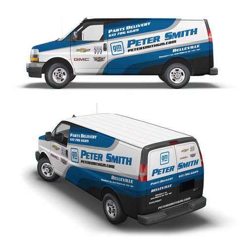 Parts Delivery Van Wrap for a GM Dealership Design by MarCreative™