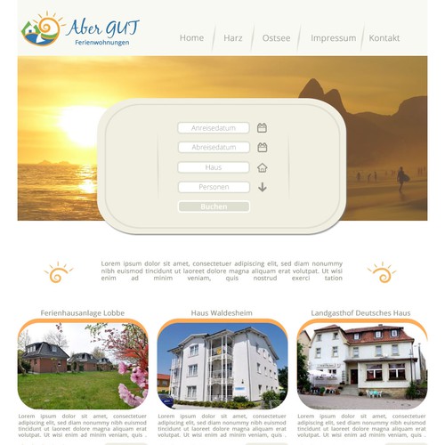 Web page design contest entry by Nico Ziegler